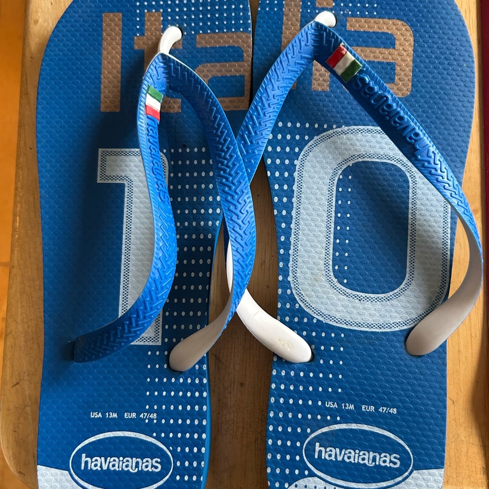 Havaianas Blue Italia Flip Flops